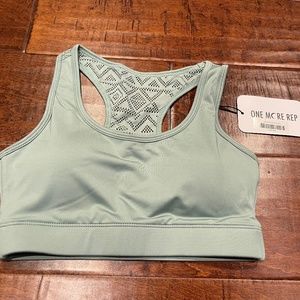NWT Women’s XS Muted Moss light green Bomber bra Zyia